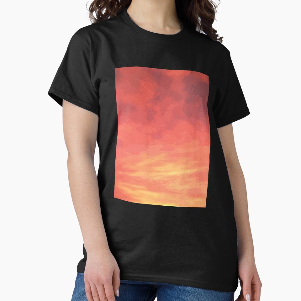 Orange Sky At Sunset Orange Sun Decor by foxleylane T-Shirts, Hoodie, Sweatshirt | BlankRebels.com (Image 2)