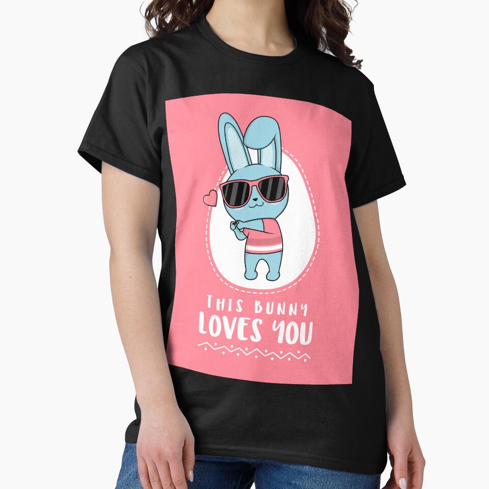 This Bunny Loves You Easter Bunny design by boopsblunt