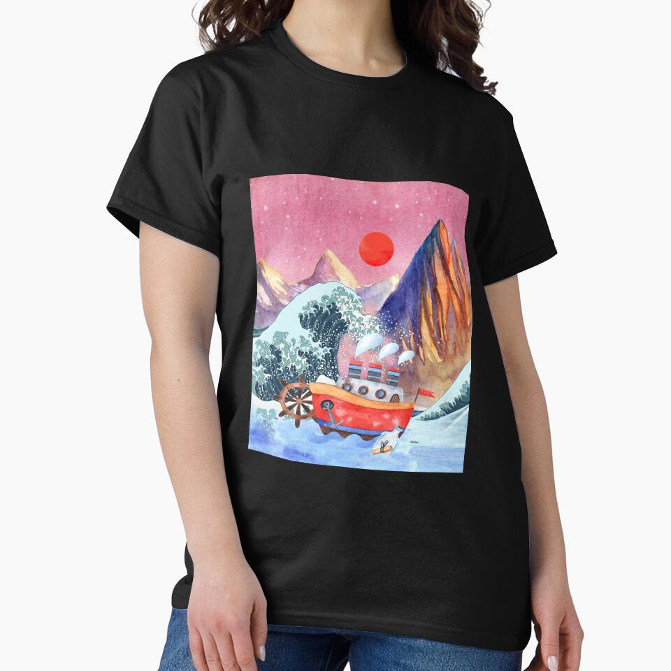The Great Wave by virilamissa T-Shirts, Hoodie, Sweatshirt | BlankRebels.com (Image 2)