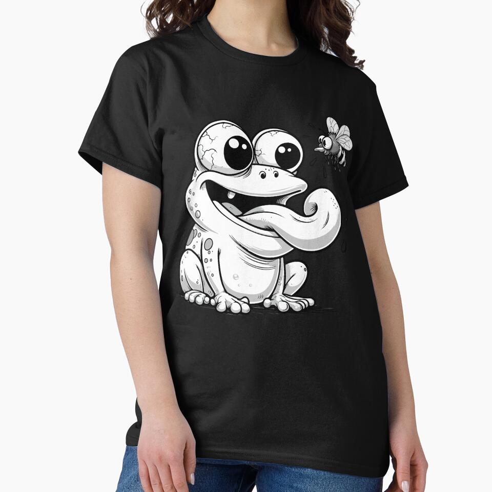 Cute Cottagecore Aesthetic Frog Bee Vintage Graphic by Dapper-Art T-Shirts, Hoodie, Sweatshirt | BlankRebels.com (Image 2)