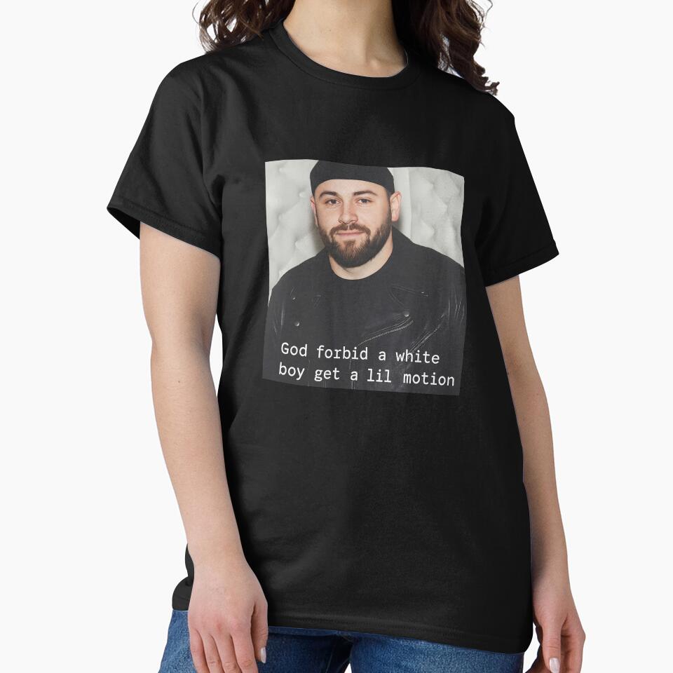 Baker Mayfield God Forbid A White Boy Get A Lil Motion Funny Football Tampa Bay Funny Travolta Viral Meme by... (Image 2)