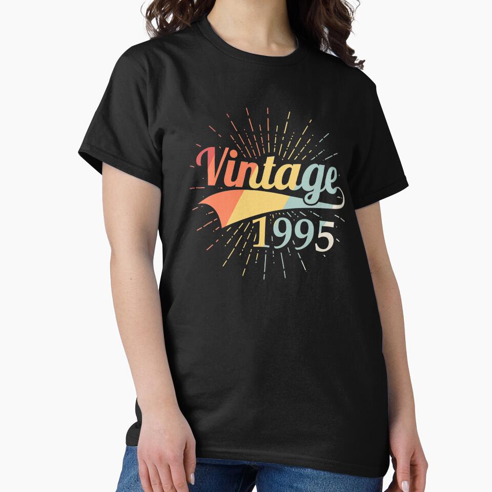 Vintage 1995 Birthday by Vanover Designs T-Shirts, Hoodie, Sweatshirt | BlankRebels.com (Image 2)