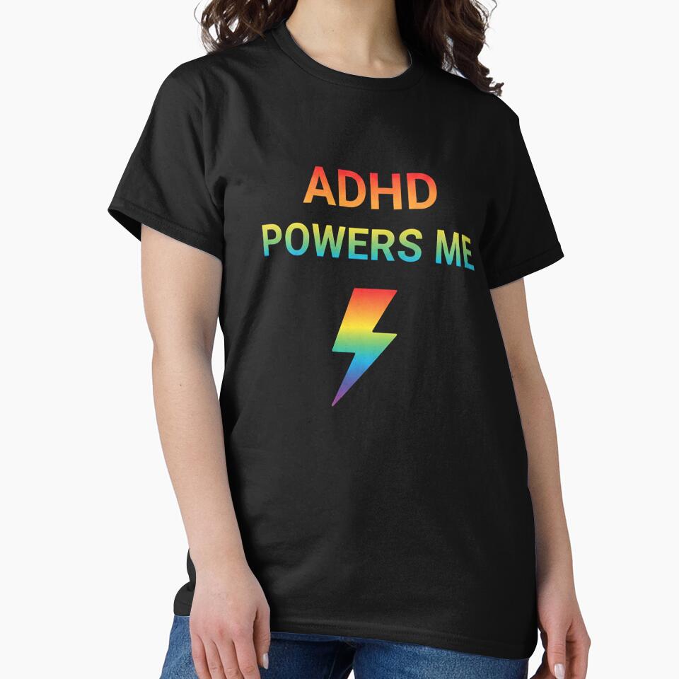 ADHD Powers Me Rainbow Energy by PixelQ T-Shirts, Hoodie, Sweatshirt | BlankRebels.com (Image 2)