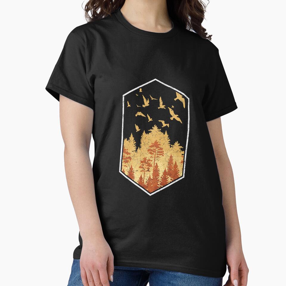 Nature Wildlife Flock Of Birds Fall by BundlerVq T-Shirts, Hoodie, Sweatshirt | BlankRebels.com (Image 2)