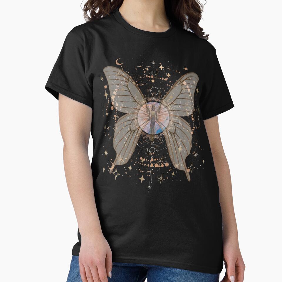 Fairy Grunge Aesthetic Fairycore Butterfly Lunar Moth Celestial by Pingestre T-Shirts, Hoodie, Sweatshirt (Image 2)