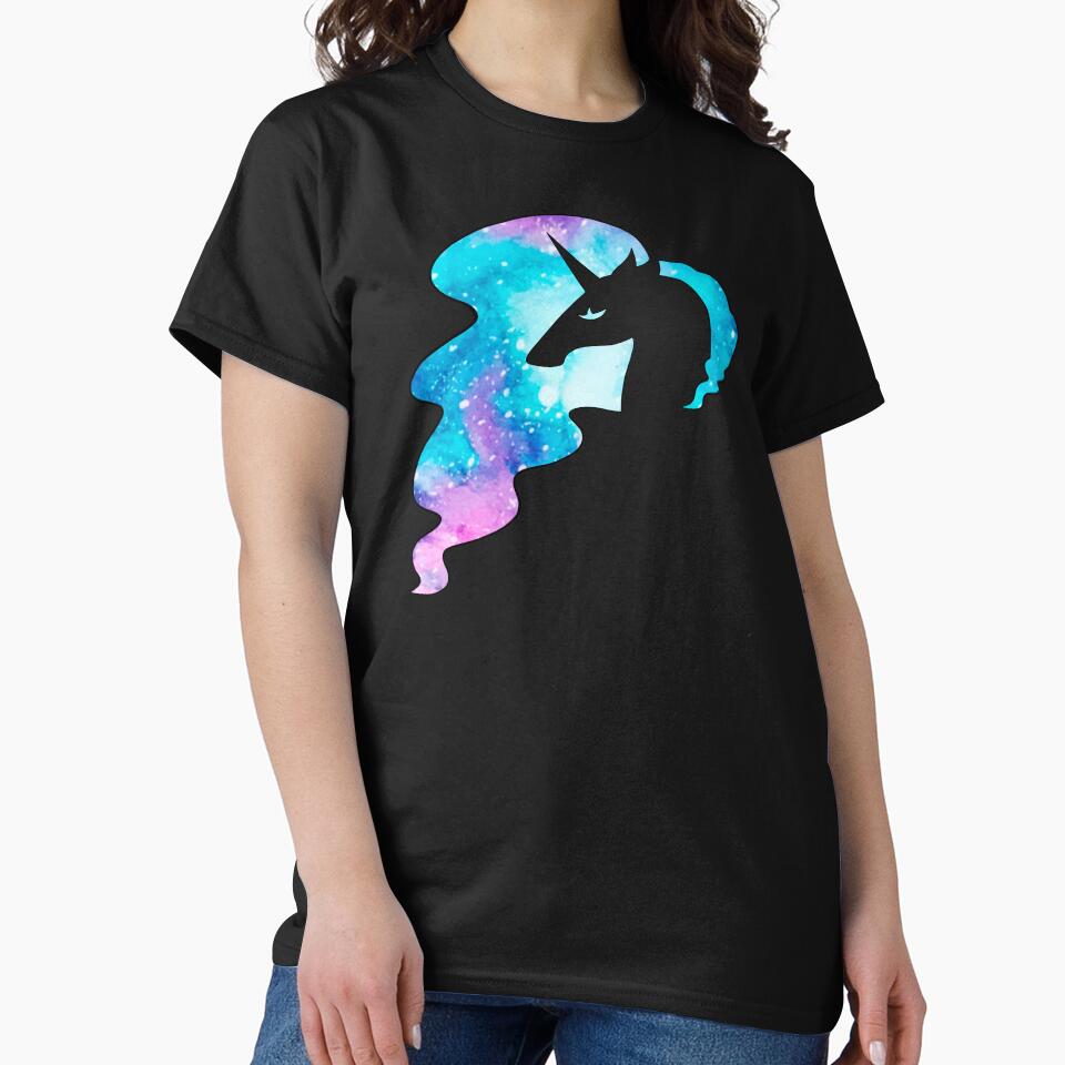 Elegant Galaxy Unicorn by Lady-Lilac T-Shirts, Hoodie, Sweatshirt | BlankRebels.com (Image 2)