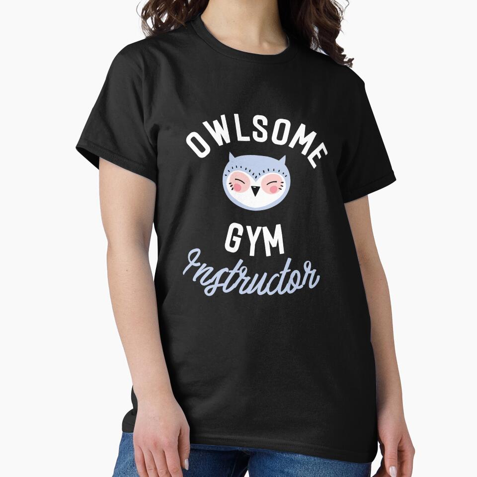 Owlsome Gym Instructor Pun - Funny Gift Idea by betternotes T-Shirts, Hoodie, Sweatshirt | BlankRebels.com (Image 2)
