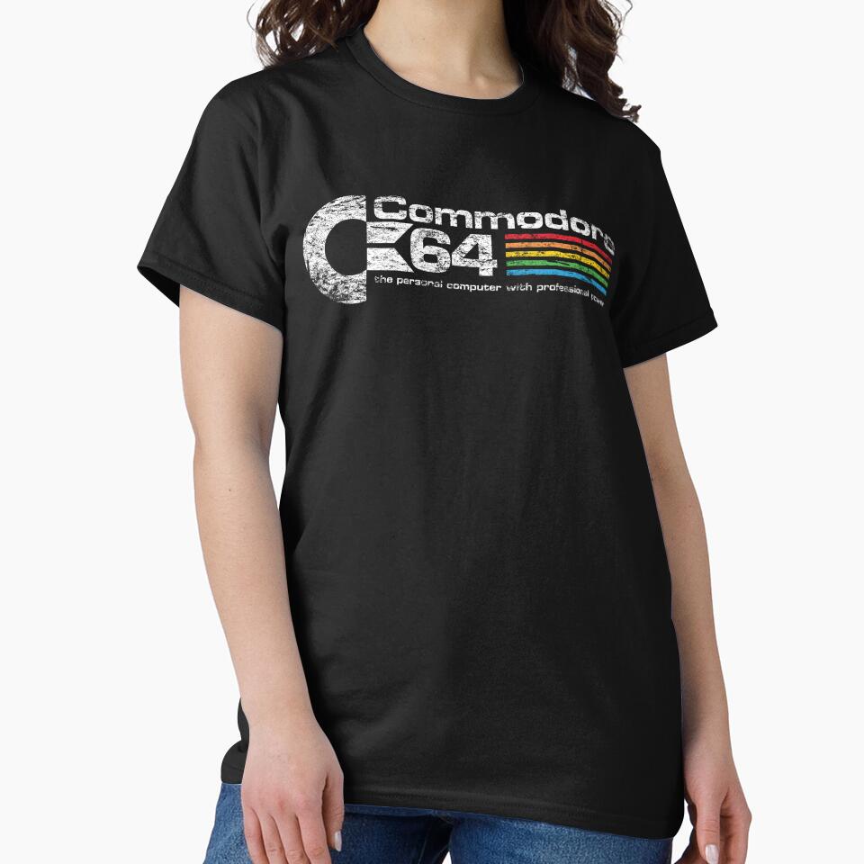 Commodore 64 Retro Home Computer Rainbow Logo T-Shirts, Hoodie, Sweatshirt
