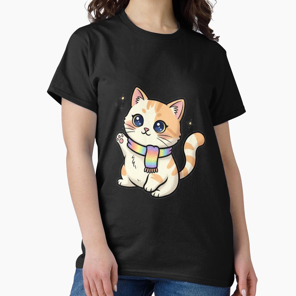 Full Body Cute Cat Cartoon Design by RabeeaPrintOo T-Shirts, Hoodie, Sweatshirt | BlankRebels.com (Image 2)