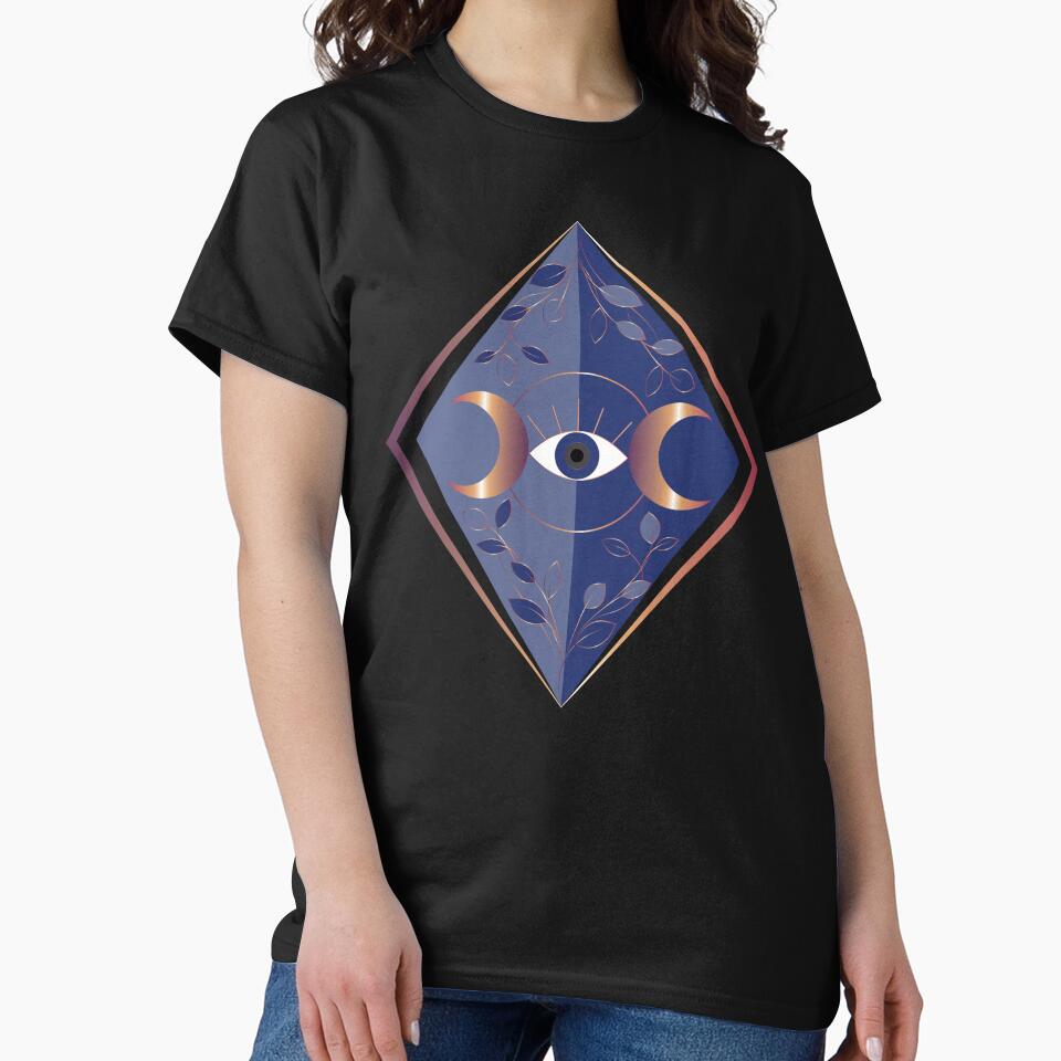 Mystical Evil Eye, Metallic and Blue by HildegunStudio T-Shirts, Hoodie, Sweatshirt | BlankRebels.com (Image 2)