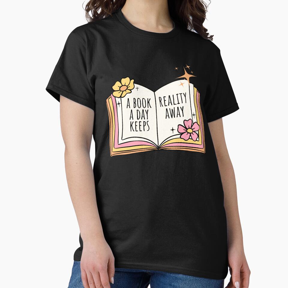 A Book A Day Keeps Reality Away Bookish Aesthetics Cute Book Lover by BookishSerena