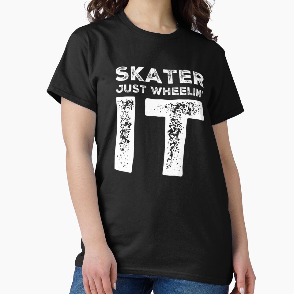 Skater Just Wheelin' It by L-and-X T-Shirts, Hoodie, Sweatshirt | BlankRebels.com (Image 2)