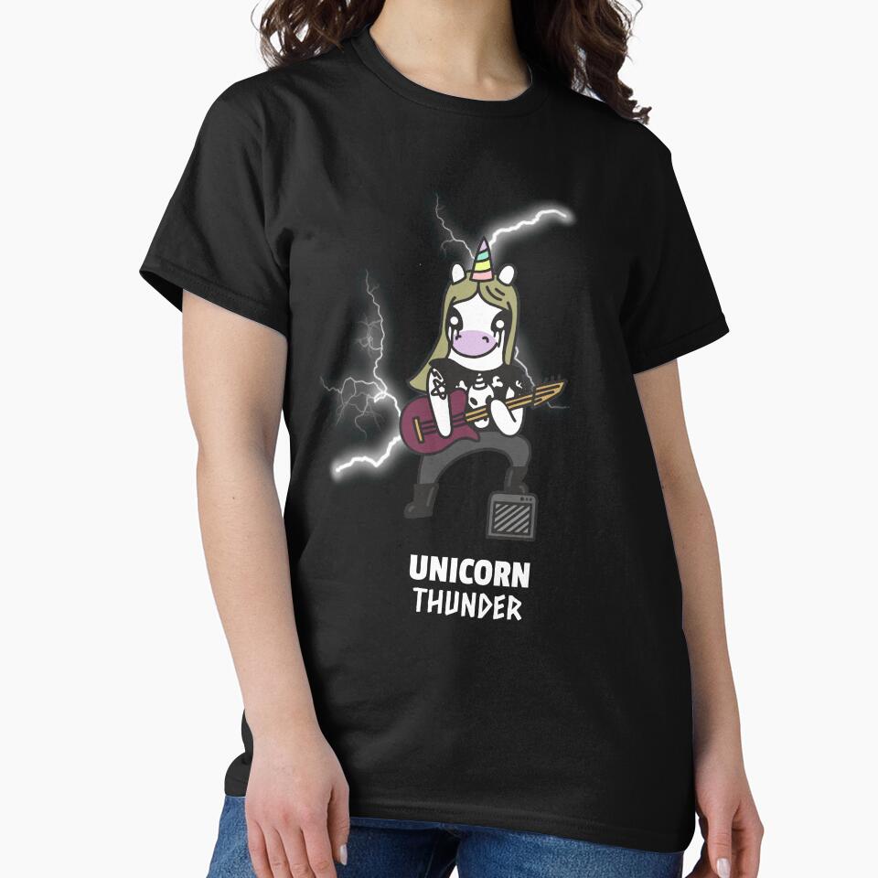 Heavy Metal Unicorn Thunder by TheWildFlix T-Shirts, Hoodie, Sweatshirt | BlankRebels.com (Image 2)