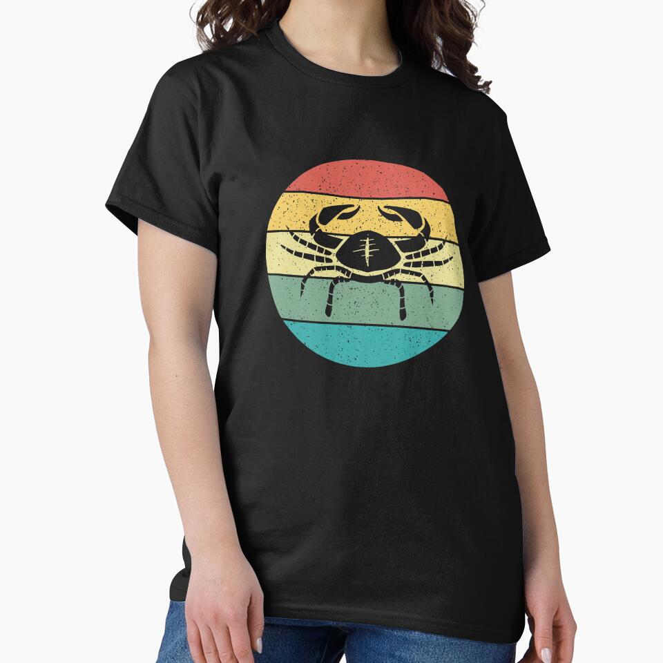 Aquarius Cancer Sign Retro Vintage by Salvadax T-Shirts, Hoodie, Sweatshirt | BlankRebels.com (Image 2)