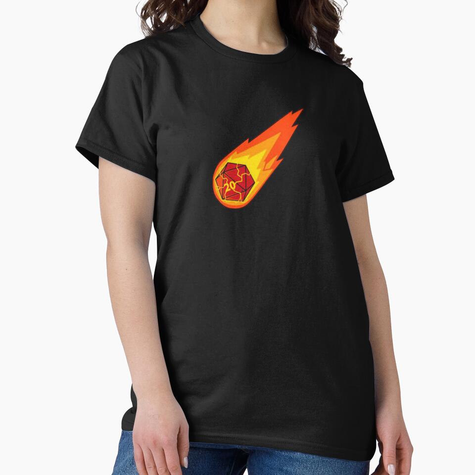 Flaming D20! by DoodleDashCollective T-Shirts, Hoodie, Sweatshirt | BlankRebels.com (Image 2)