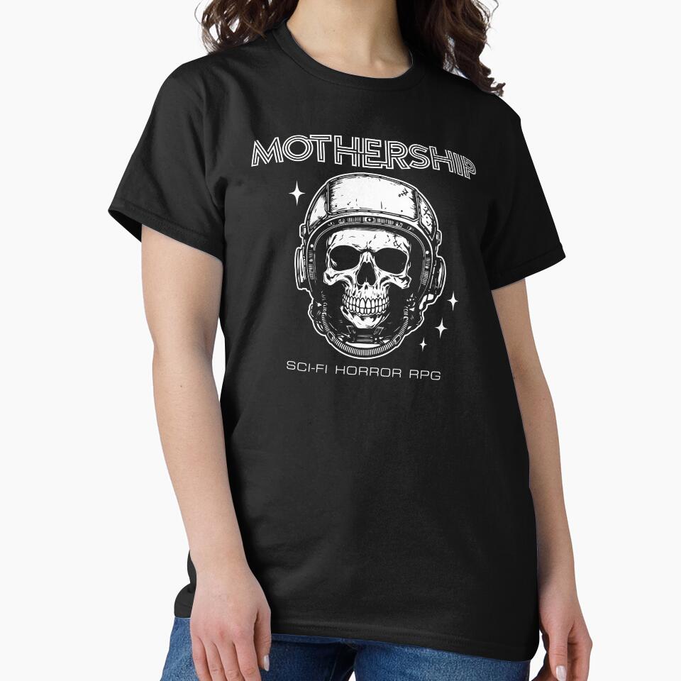 Mothership RPG (For Black Shirts) by Lost In Shirts