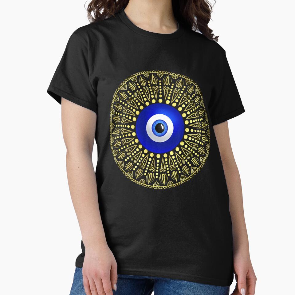 Evil eye gold circle mandala by PMDesigns222 T-Shirts, Hoodie, Sweatshirt | BlankRebels.com (Image 2)