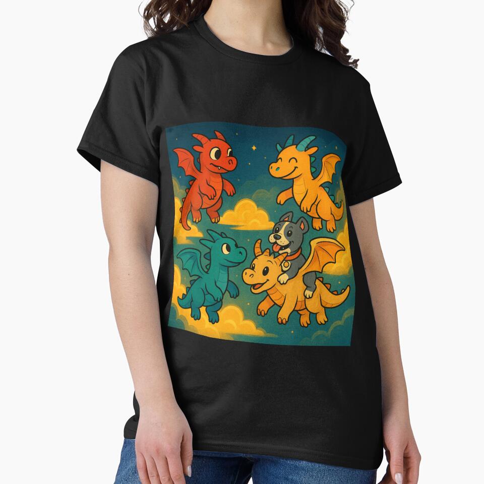 Fun Dragon Design by Planetporridge T-Shirts, Hoodie, Sweatshirt | BlankRebels.com (Image 2)