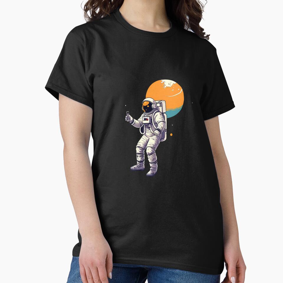 Astronaut Vintage Art by acrylicartp T-Shirts, Hoodie, Sweatshirt | BlankRebels.com (Image 2)