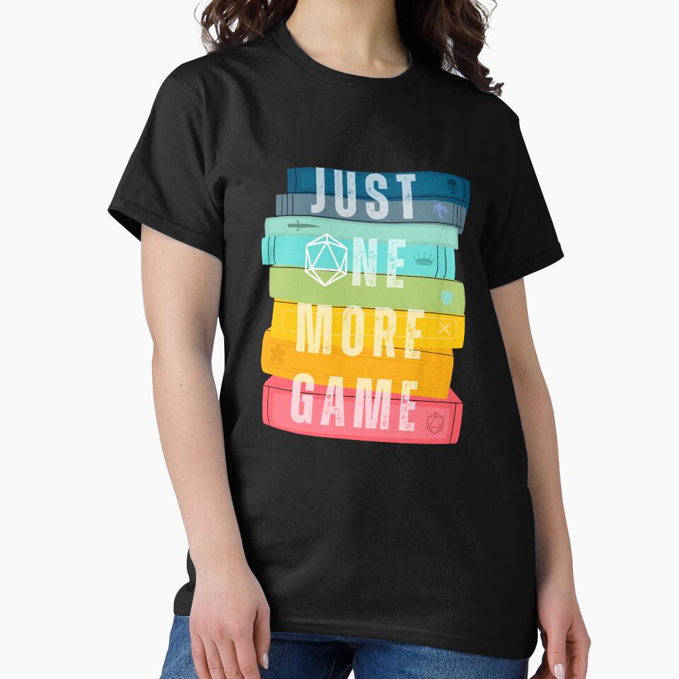 Just One More Game Board Games Colorful Design by roll4fun T-Shirts, Hoodie, Sweatshirt | BlankRebels.com (Image 2)