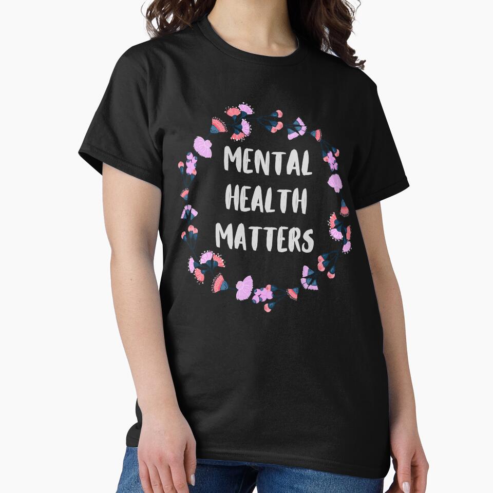 Mental Health Matters Flower by ILLYL Creatives T-Shirts, Hoodie, Sweatshirt | BlankRebels.com (Image 2)