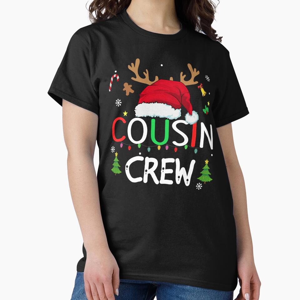 Cousin crew christmas shirt, matching Cousin squad christmas reindeer santa 2023 shirt by ZAIN JAMAL Hoodie,... (Image 2)
