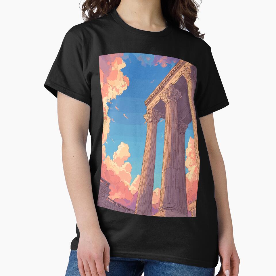 Grand Neoclassical Stately Columns Light Academia by bapupa T-Shirts, Hoodie, Sweatshirt | BlankRebels.com (Image 2)