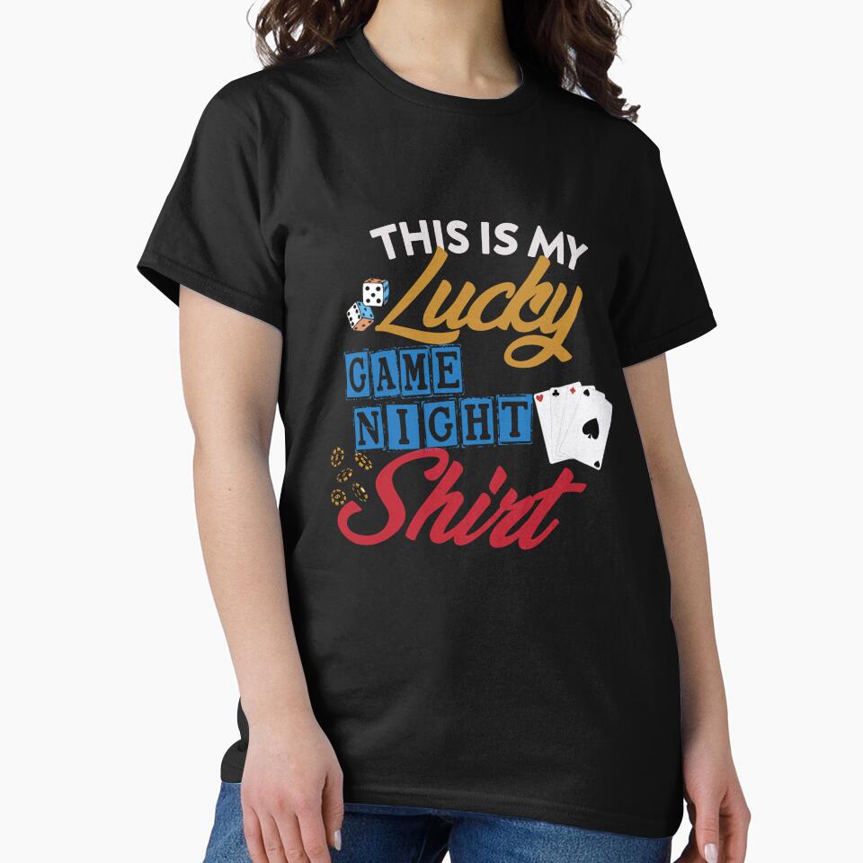 This is My Lucky Game Night Shirt Funny by diip Hoodie, Sweatshirt | BlankRebels.com (Image 2)