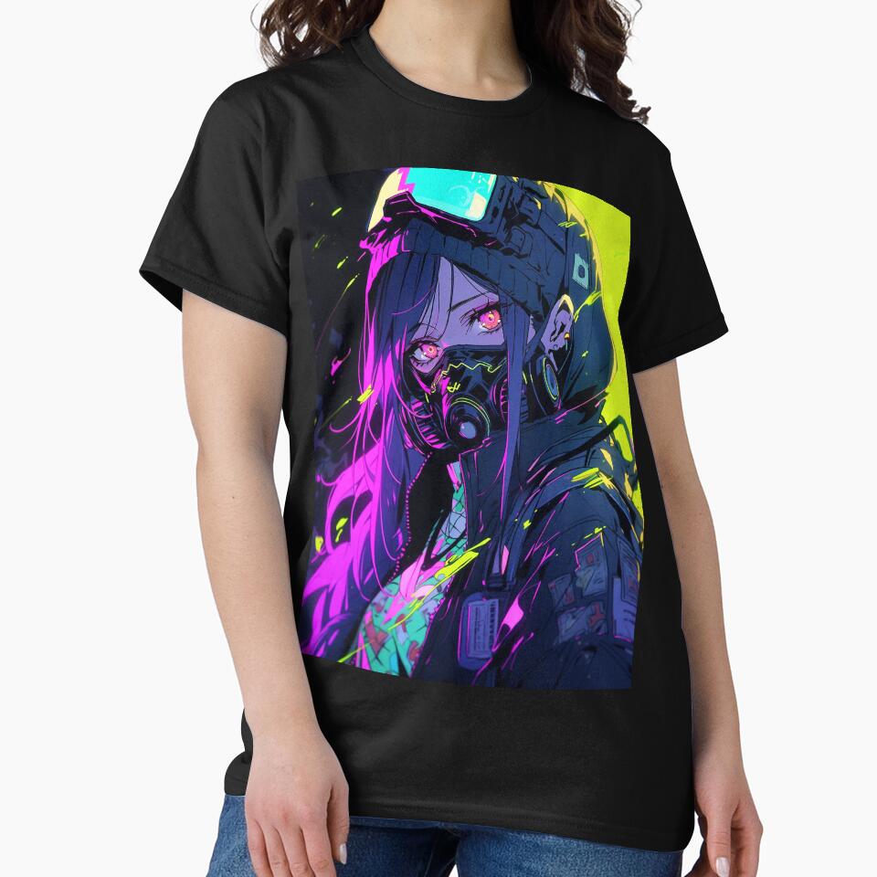Anime cyberpunk girl by iWallGlow