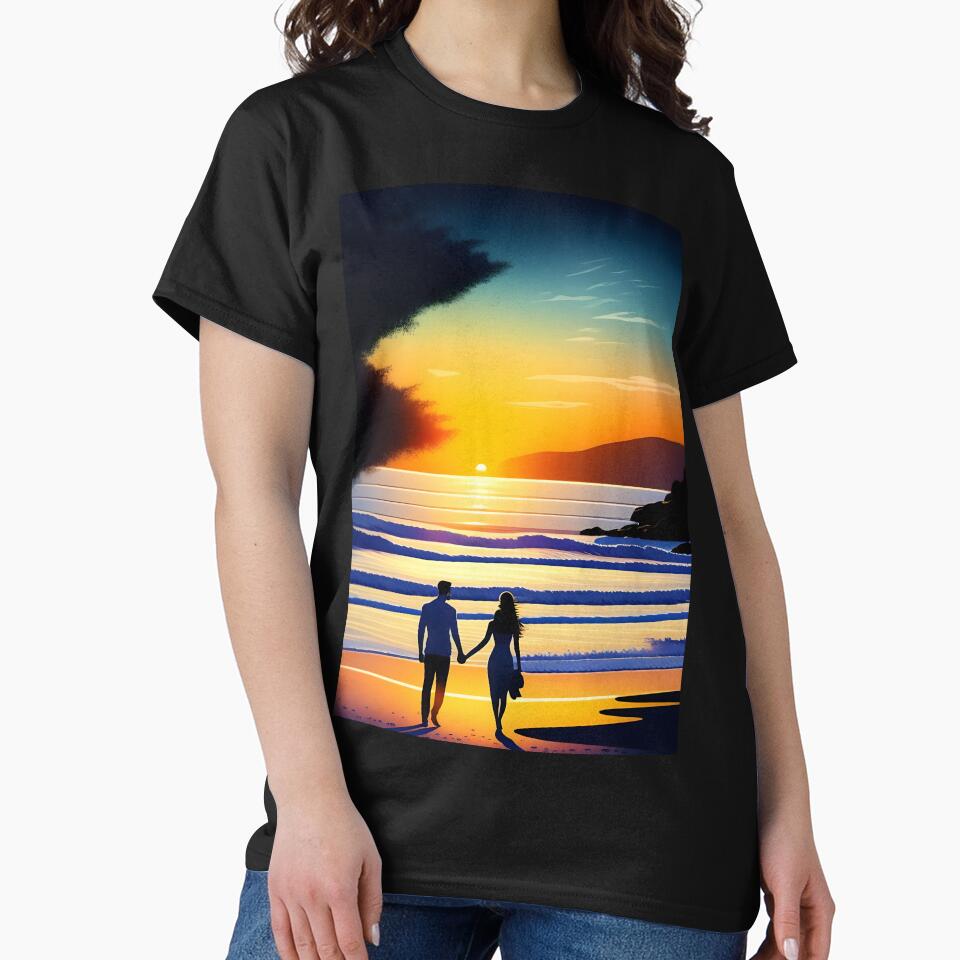 Romantic Sunset Couple by NTGUILTY T-Shirts, Hoodie, Sweatshirt | BlankRebels.com (Image 2)