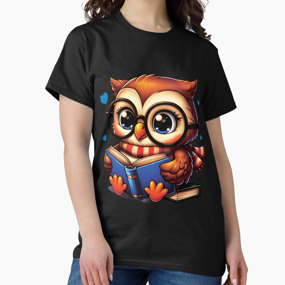 cottagecore aesthetic owl with book cute goblincore by Almasrigroup T-Shirts, Hoodie, Sweatshirt | BlankRebels.com (Image 2)