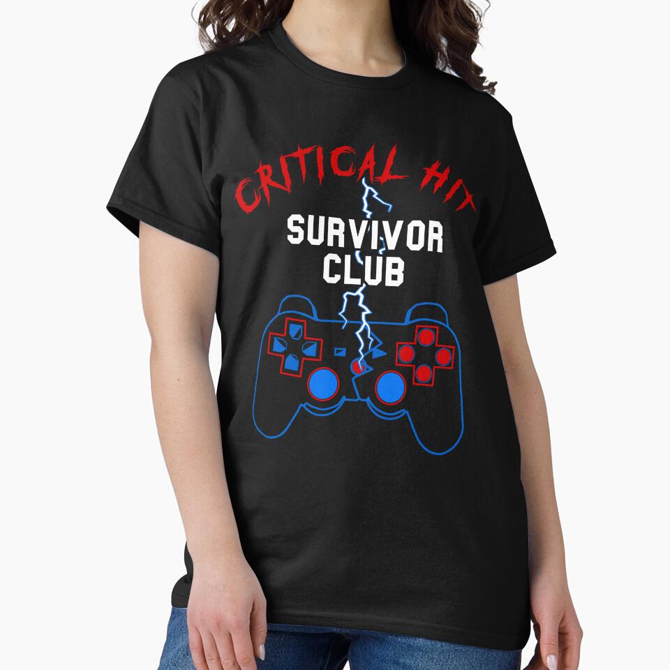 Critical Hit Survivor Club by Power Up Prints T-Shirts, Hoodie, Sweatshirt | BlankRebels.com (Image 2)