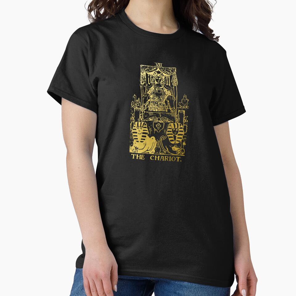 Tarot Card The Chariot Gold Deck by Michallandsberg T-Shirts, Hoodie, Sweatshirt | BlankRebels.com (Image 2)