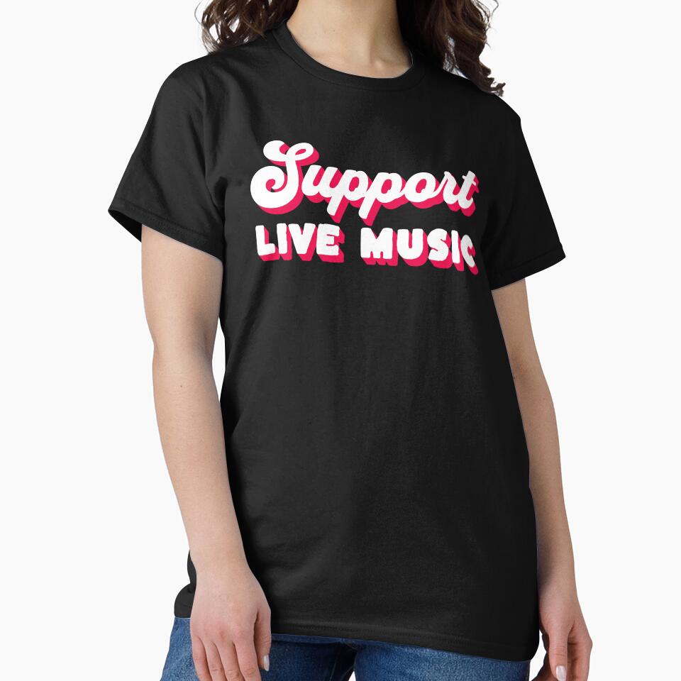 Support Live Music by lizardisland T-Shirts, Hoodie, Sweatshirt | BlankRebels.com (Image 2)