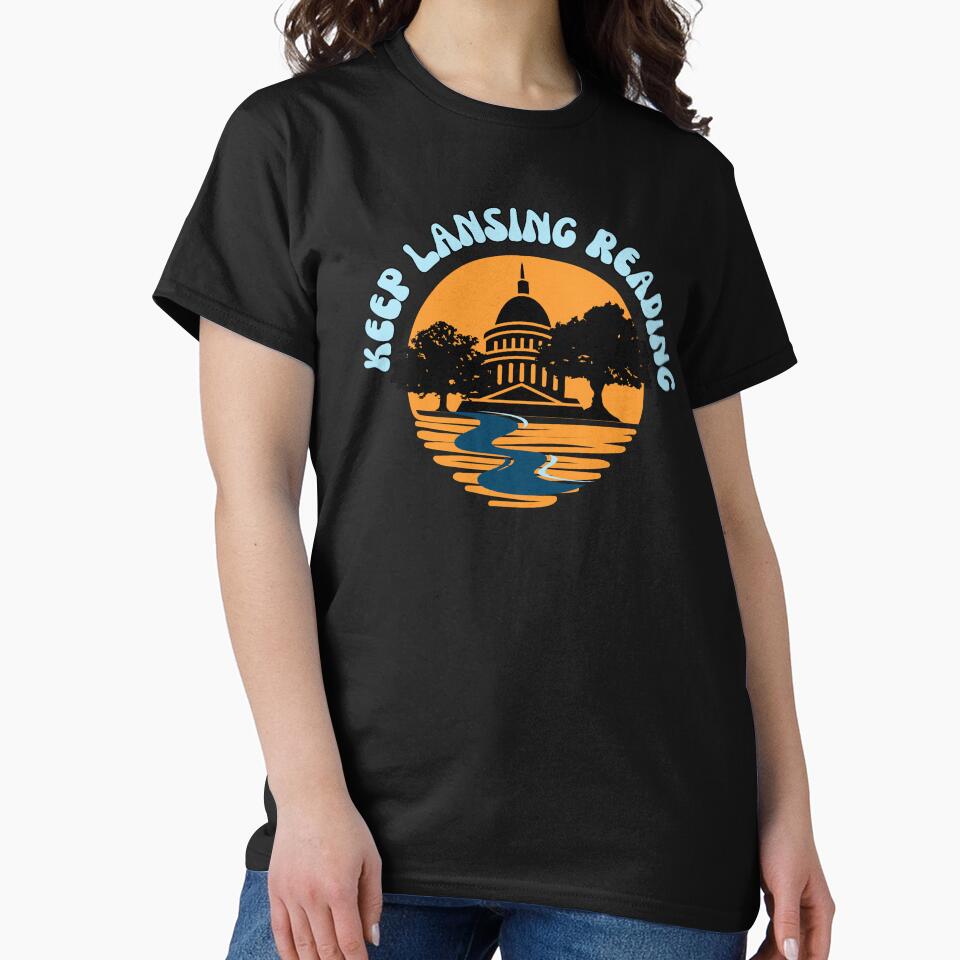 Keep Lansing Reading! by im-a-librarian T-Shirts, Hoodie, Sweatshirt | BlankRebels.com (Image 2)