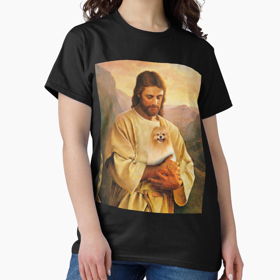 pomeranian dog and jesus lover by abiabo