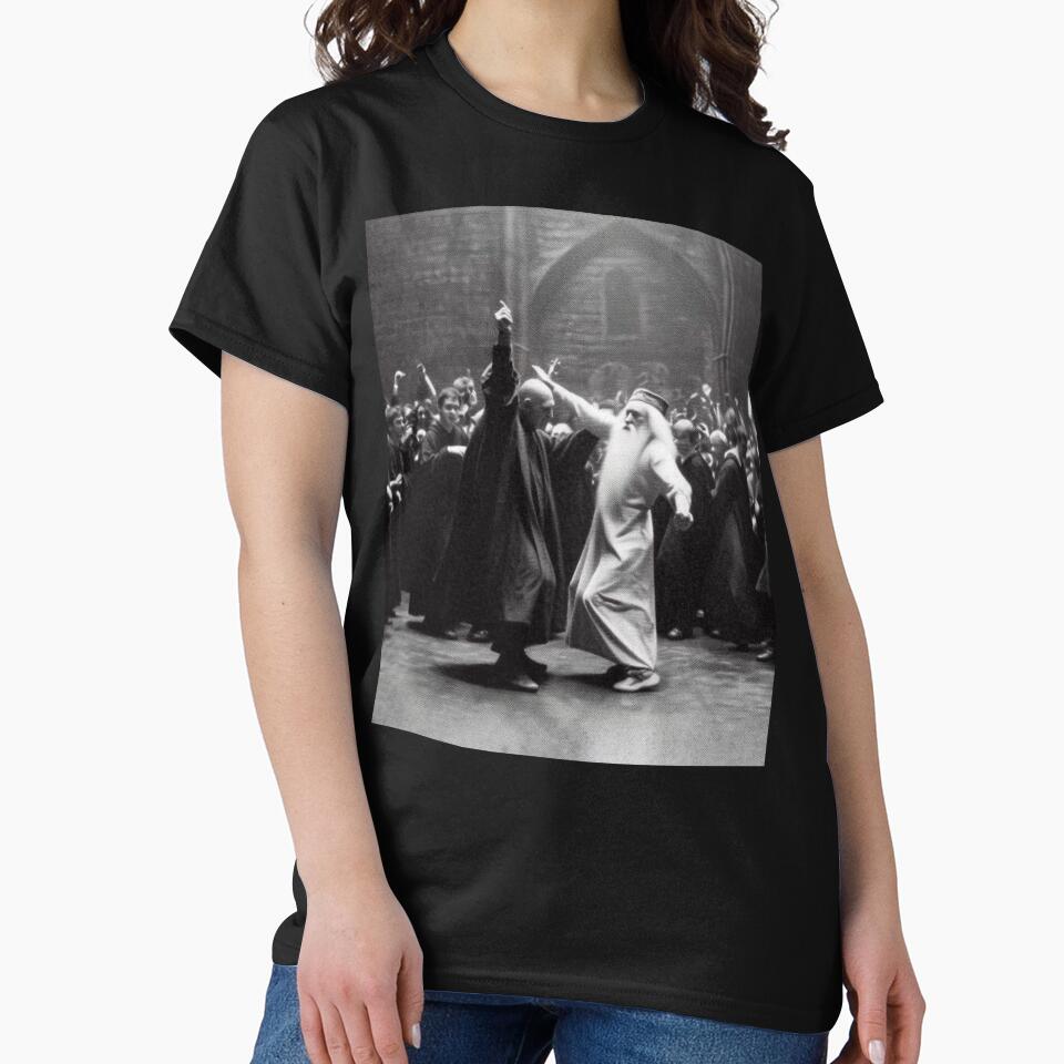 Funny Shirt, Wizards Dancing Tshirt, Vintage Fantasy Rave Party T Shirt by LittleNhutton Hoodie, Sweatshirt (Image 2)