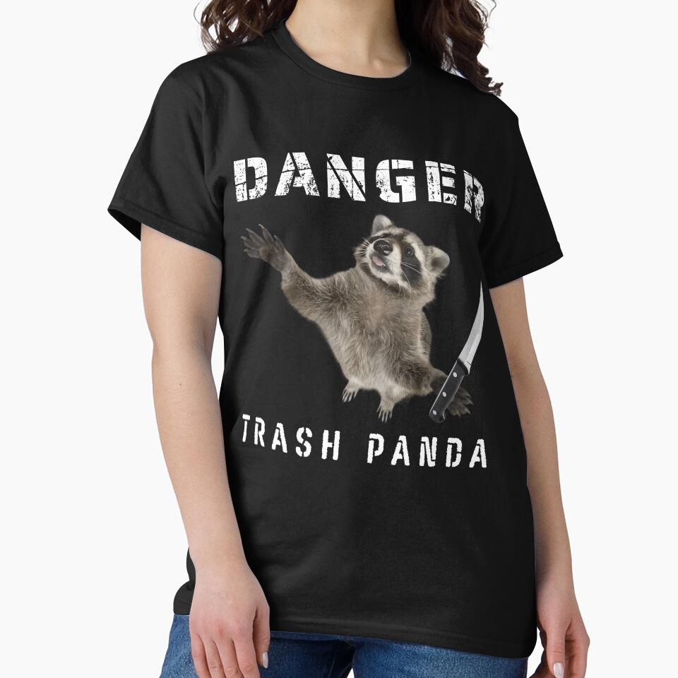 Danger! Trash Panda Raccoon by rudekitten T-Shirts, Hoodie, Sweatshirt | BlankRebels.com (Image 2)