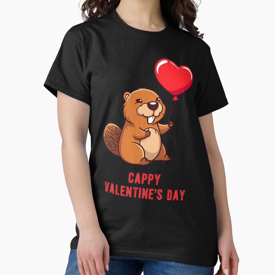 Capybara Heart Valentine Love Happy Valentine's Day by Clairenity Studio T-Shirts, Hoodie, Sweatshirt (Image 2)