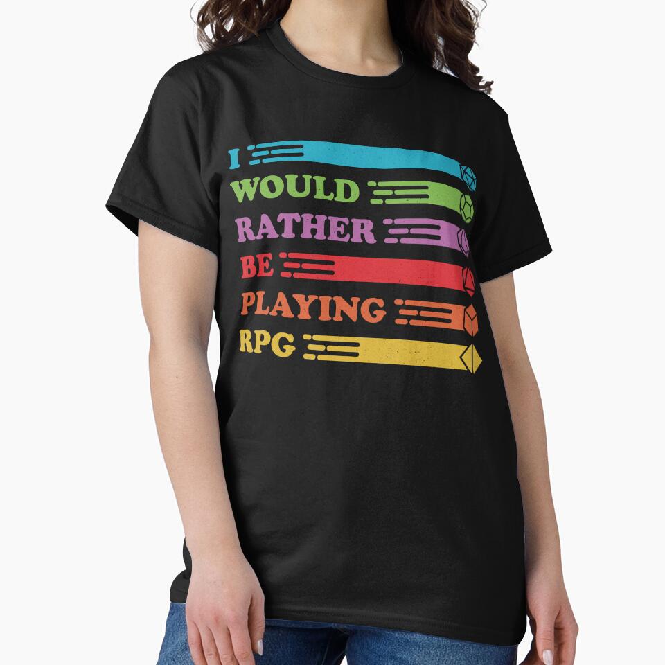 RPG Vintage - I Would Rather by Studio Mootant T-Shirts, Hoodie, Sweatshirt | BlankRebels.com (Image 2)