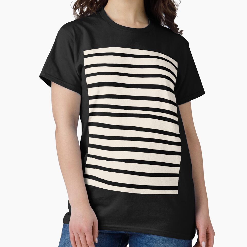 Beige Boho  Abstract Mudcloth Lines Pattern by zedonee T-Shirts, Hoodie, Sweatshirt | BlankRebels.com (Image 2)