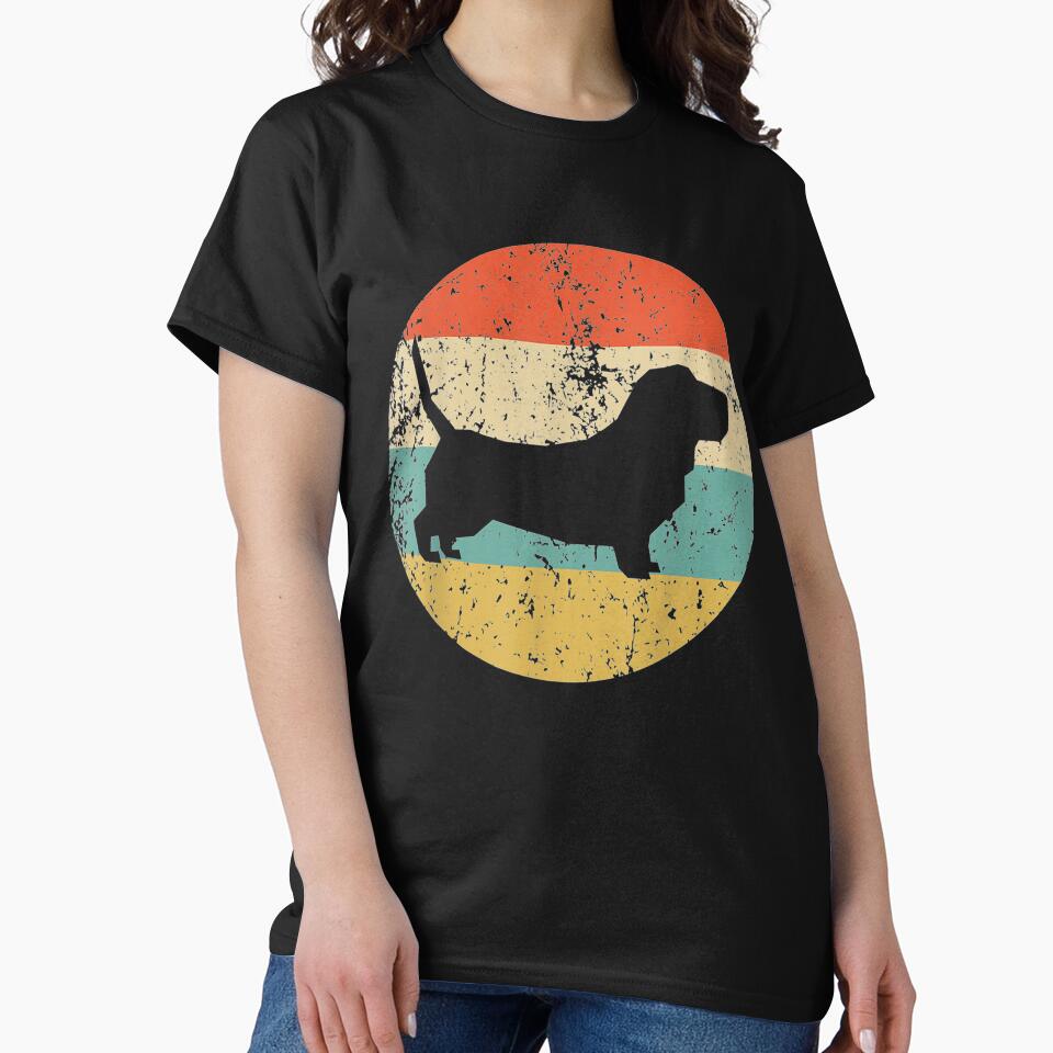Basset Hound - Vintage Retro Basset Hound Dog by DailonisDumpji T-Shirts, Hoodie, Sweatshirt | BlankRebels.com (Image 2)