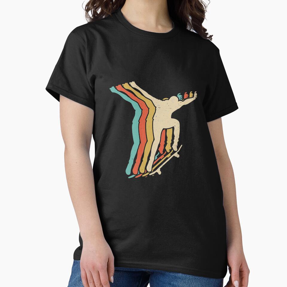 Vintage Skateboard Retro Tee Gift Skateboarding by CreativeGift Hoodie, Sweatshirt | BlankRebels.com (Image 2)