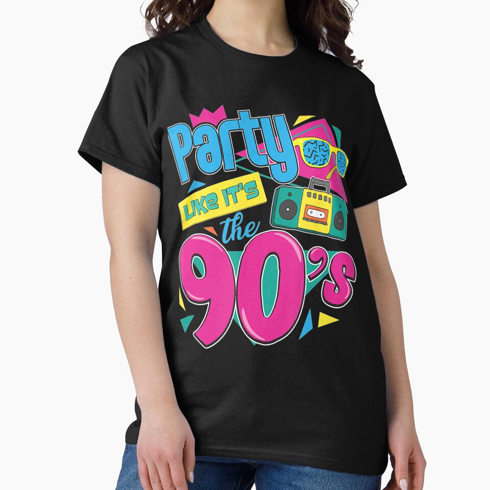 90s 90ies nineties retro party funny gift flashback by BrooksBrennan T-Shirts, Hoodie, Sweatshirt | BlankRebels.com (Image 2)