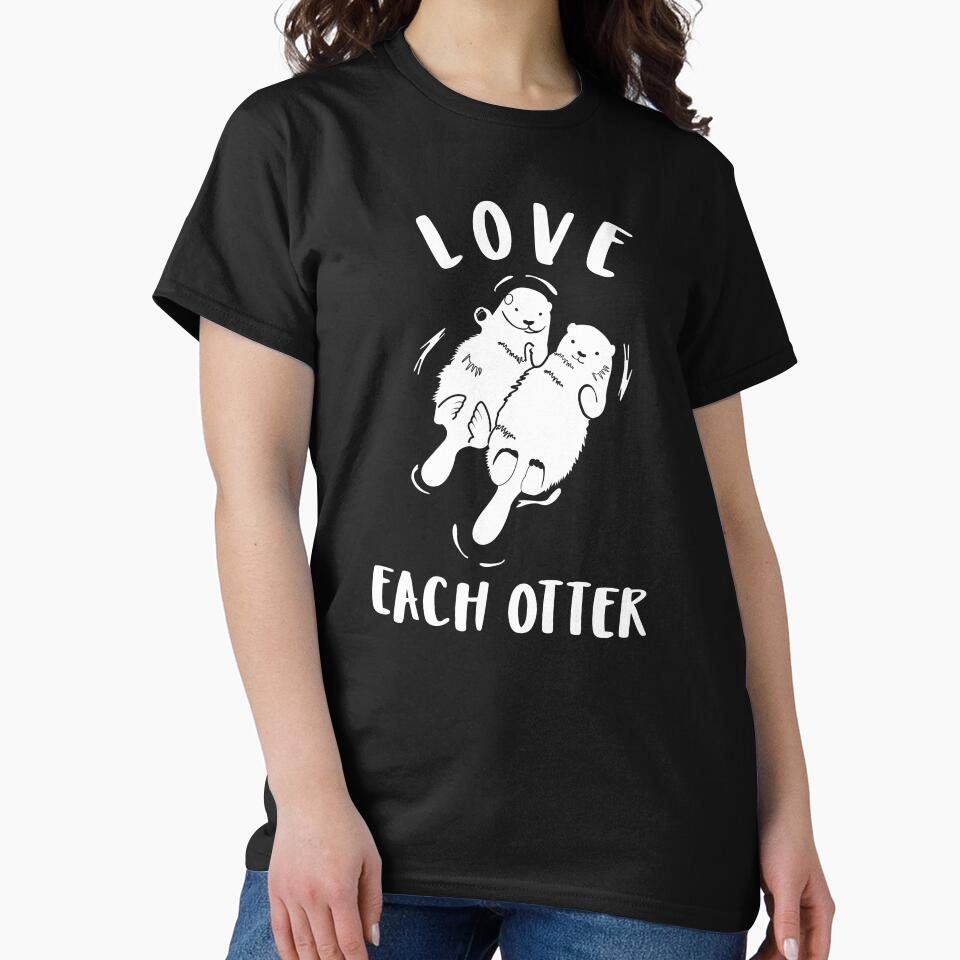 Love Each Otter by Artsthetic Collection T-Shirts, Hoodie, Sweatshirt | BlankRebels.com (Image 2)