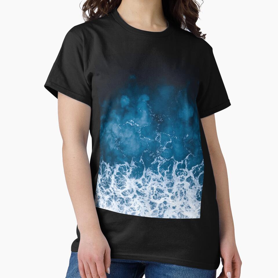 BEAUTIFUL BLUE OCEAN WAVES - AERIAL VIEW by 8G T-Shirts, Hoodie, Sweatshirt | BlankRebels.com (Image 2)