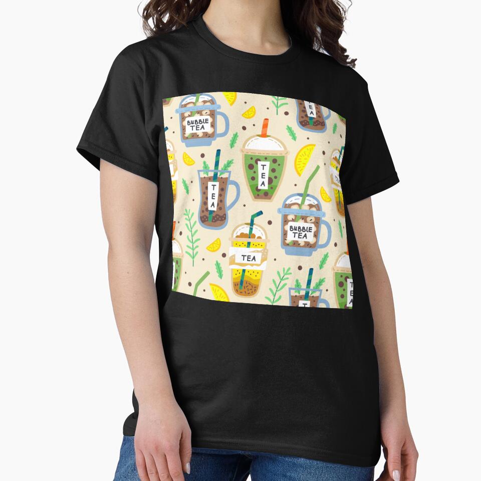 Bubble Tea Pattern by antevasinart T-Shirts, Hoodie, Sweatshirt | BlankRebels.com (Image 2)