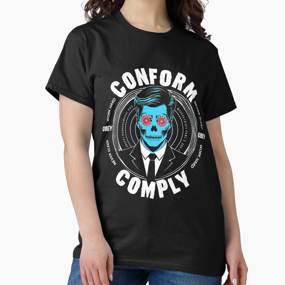 Obey Hoodie Comply Conform Watch TV Funny T-shirt by Christian  Clothing Sweatshirt | BlankRebels.com (Image 2)
