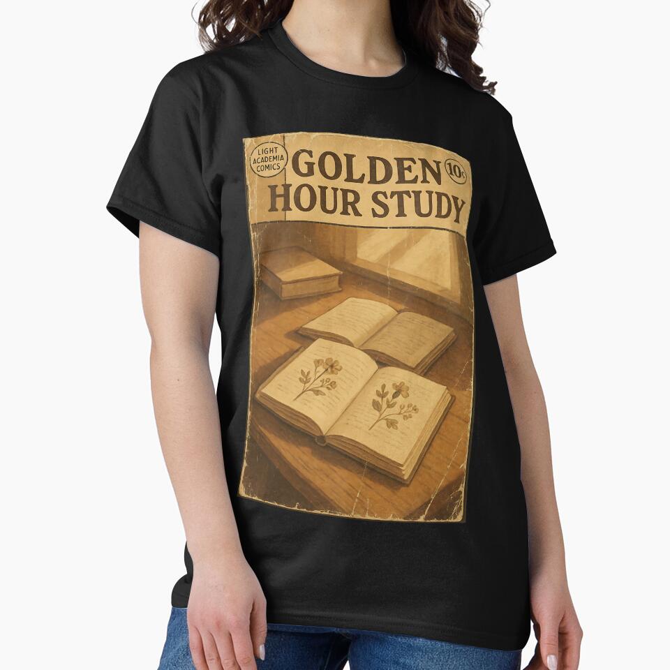 Light Academia: Golden hour study by bapupa T-Shirts, Hoodie, Sweatshirt | BlankRebels.com (Image 2)