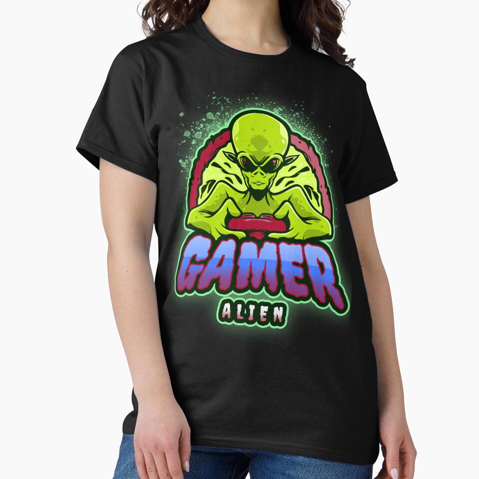 THE GAMER ALIEN by MJ96-PRO T-Shirts, Hoodie, Sweatshirt | BlankRebels.com (Image 2)